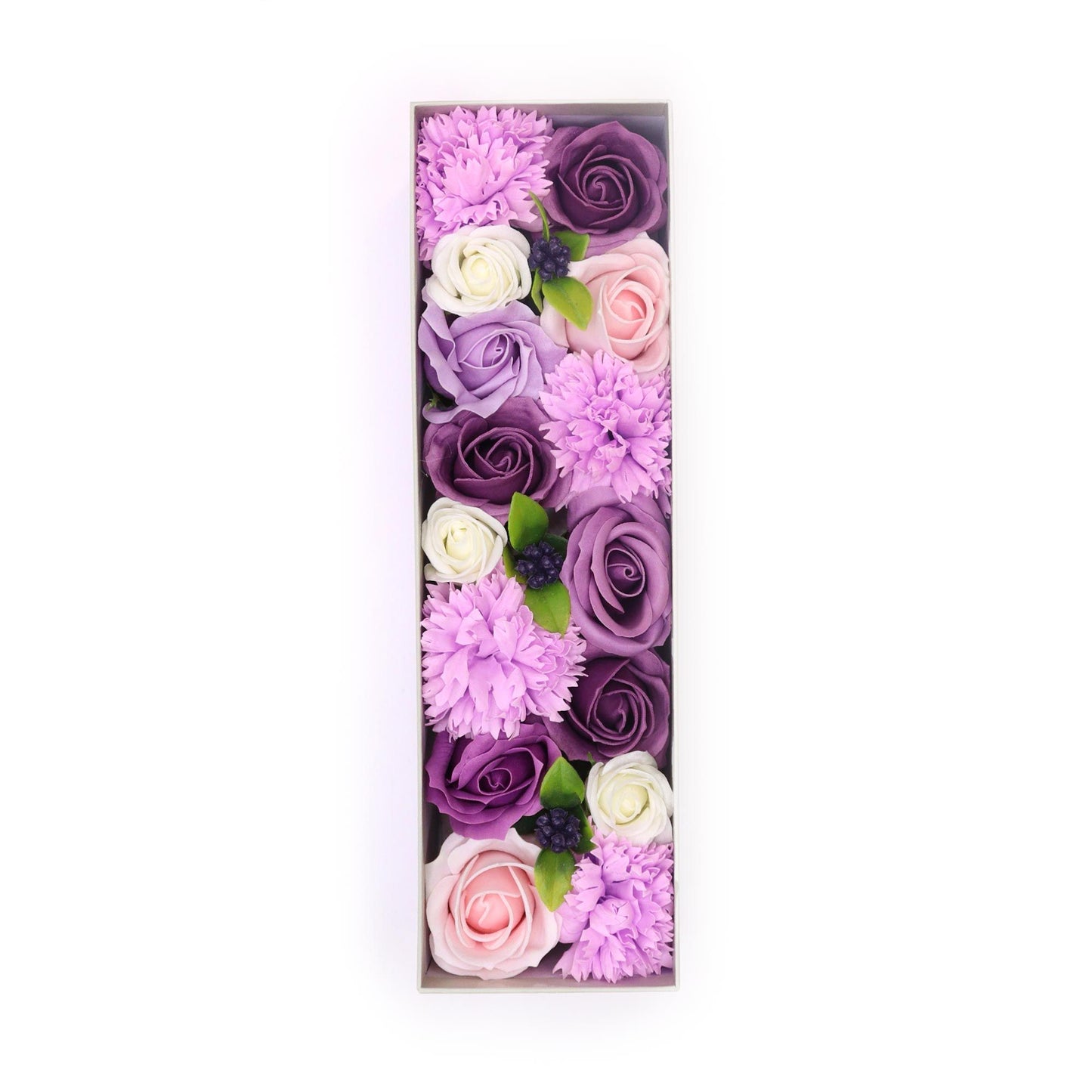 Luxury Soap Flowers - Long / Purples