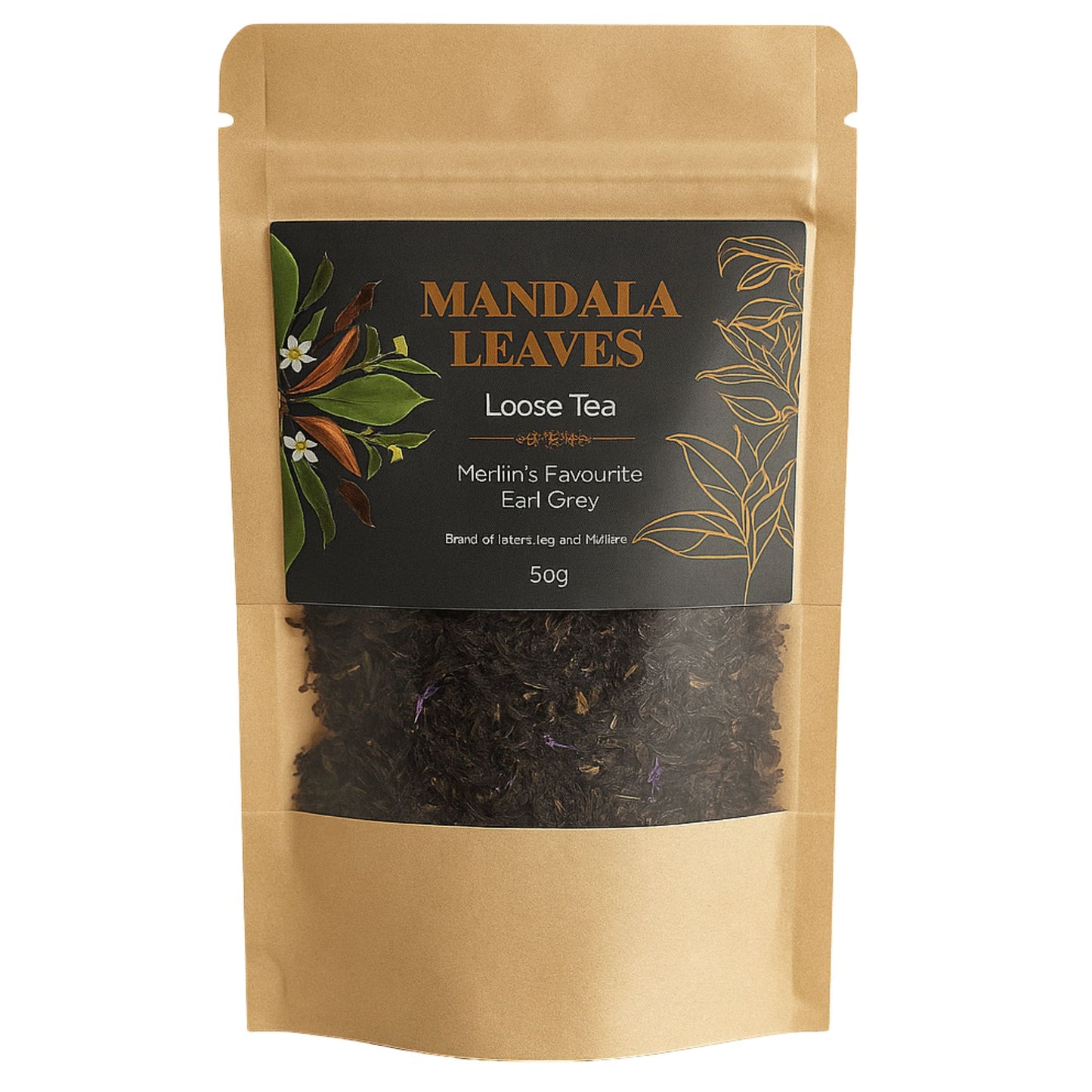 Merlins Favourite Earl Grey Blend Artisan Tea - Bagged - 50g - product image 3 from Quintessential Holistic Health Ltd UK