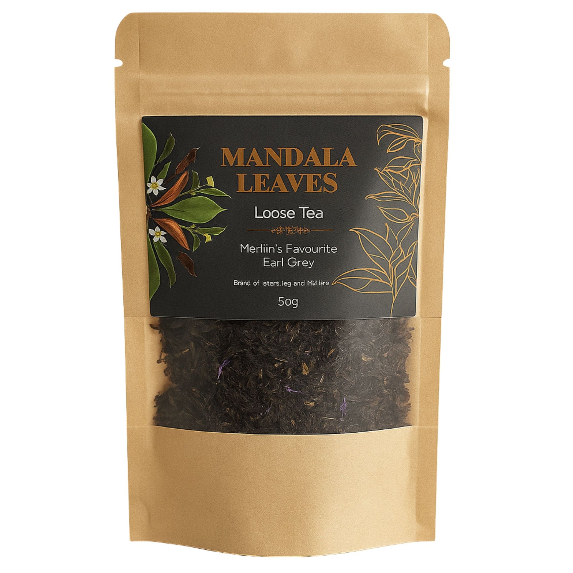 Merlins Favourite Earl Grey Blend Artisan Tea - Bagged - 50g - product image 3 from Quintessential Holistic Health Ltd UK