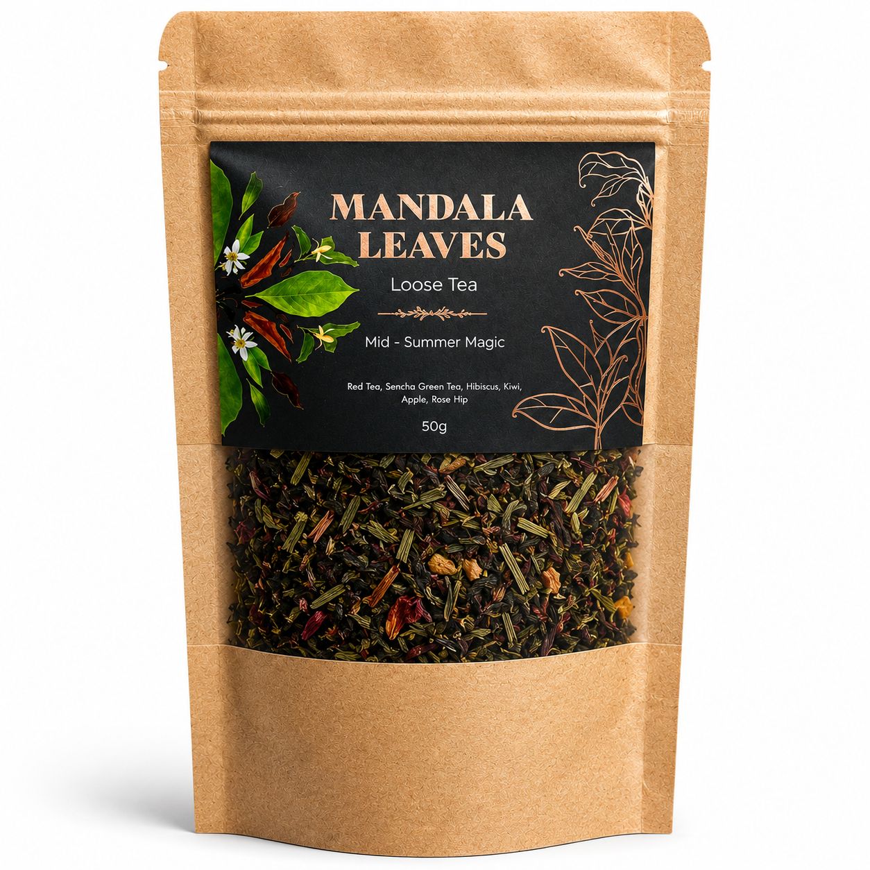 Mid-Summer Magic Blend Artisan Tea - Bagged - 50g - main product image from Quintessential Holistic Health Ltd UK