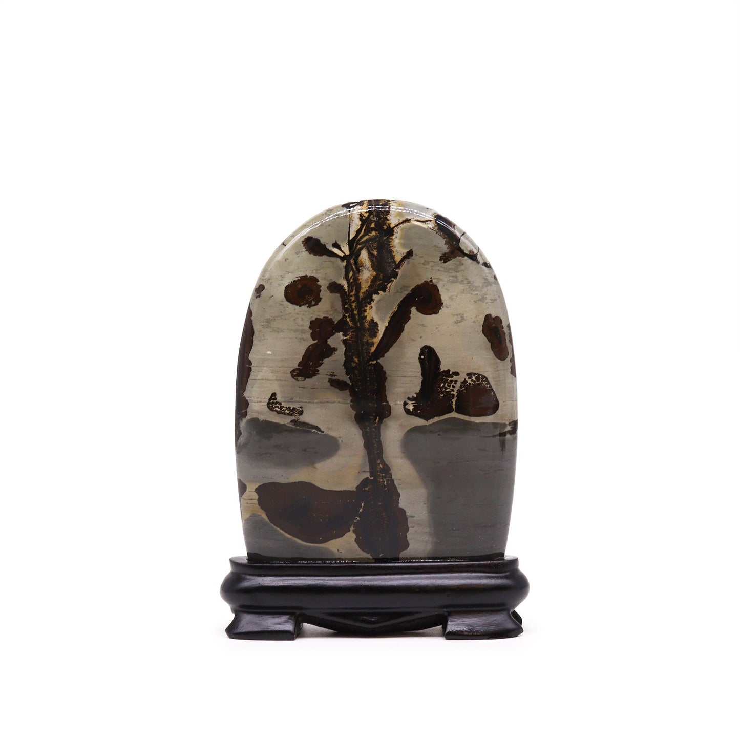 Ancient Natural Stone Guohua Picture - Arch