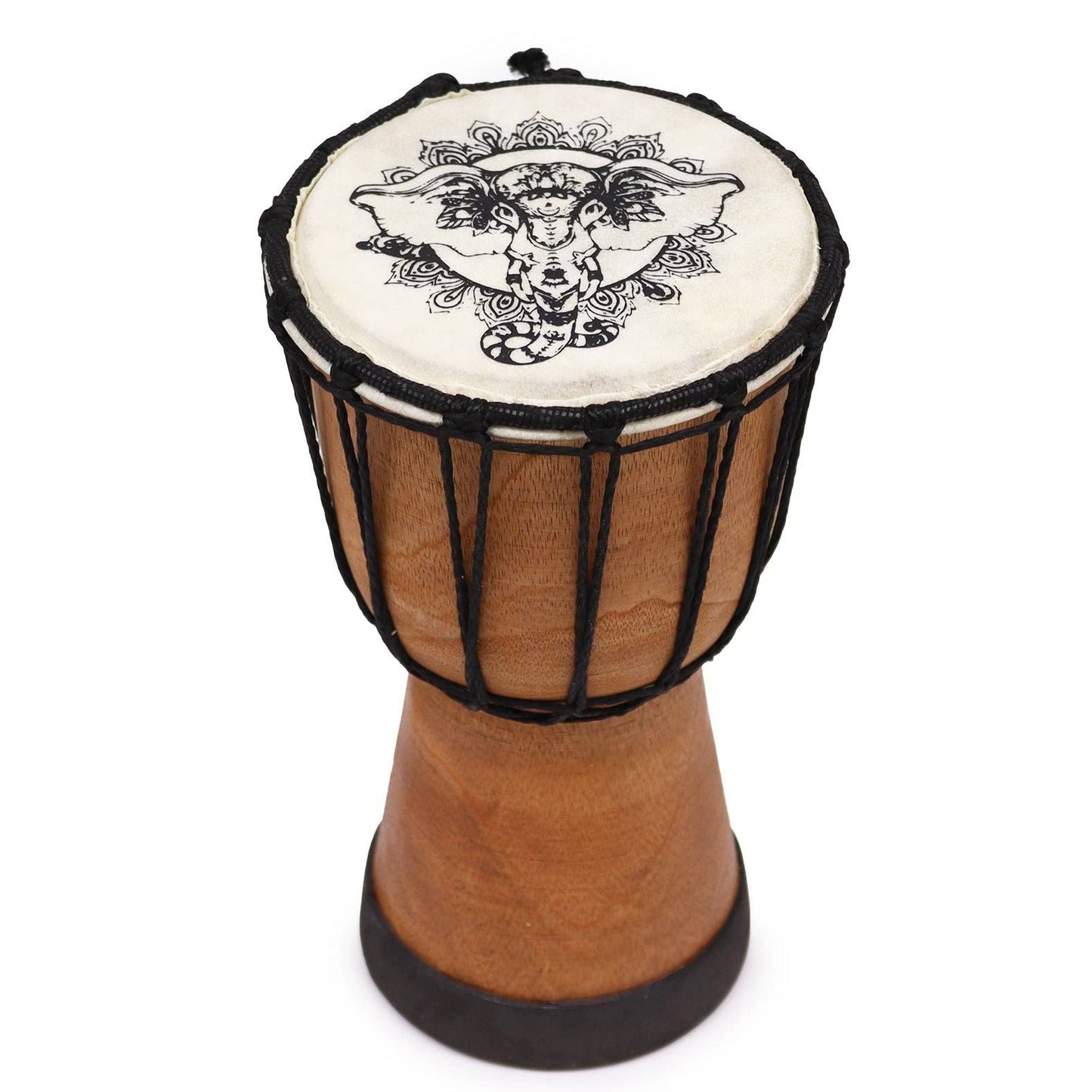 12cm Wide Top Djembe Drum - Elephant