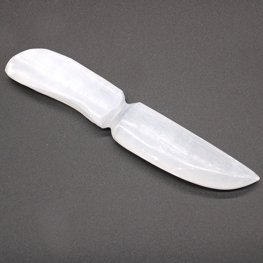 Handmade Selenite Ceremonial Knife - Classic
