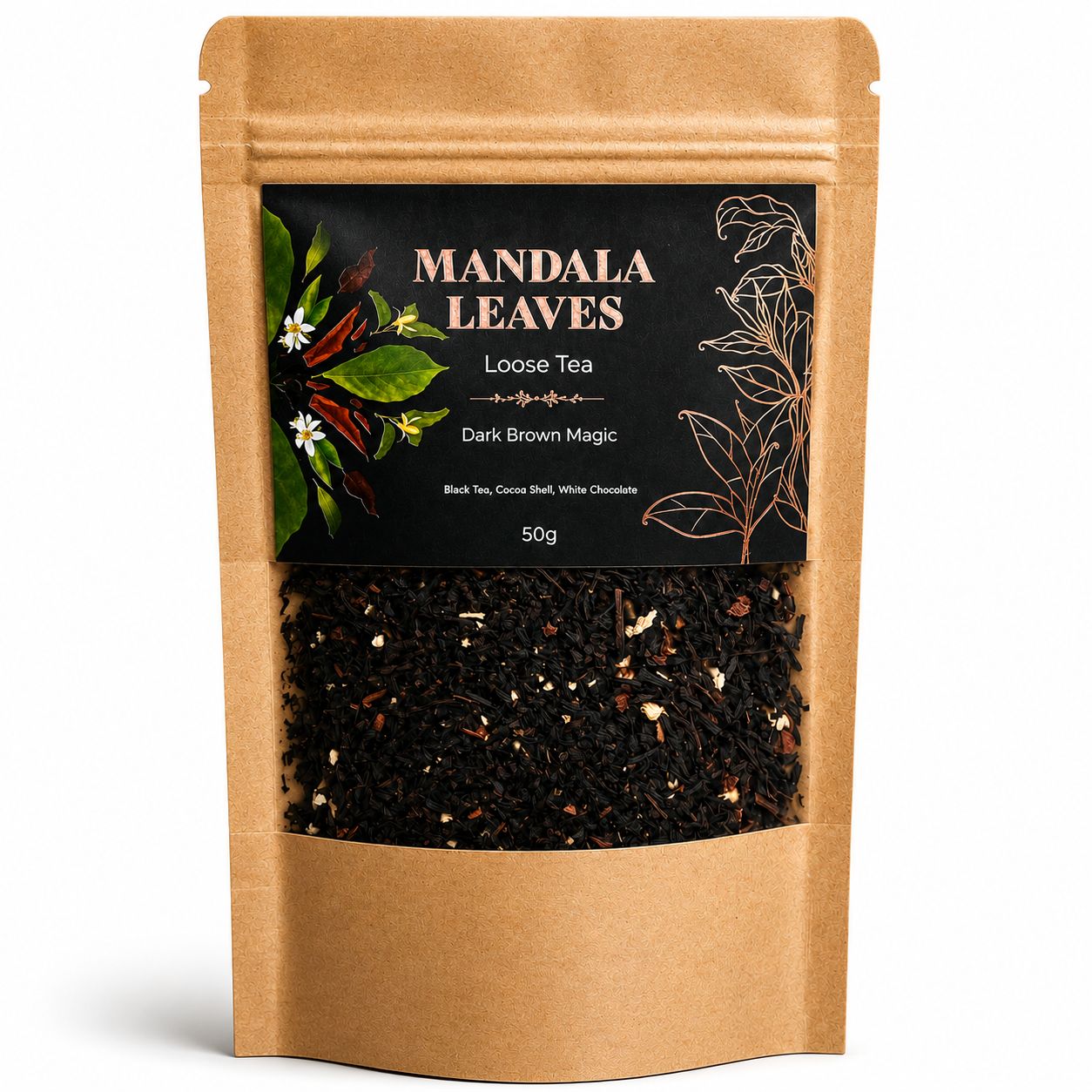 Dark Brown Magic Blend Artisan Tea - Bagged - 50g - main product image from Quintessential Holistic Health Ltd UK