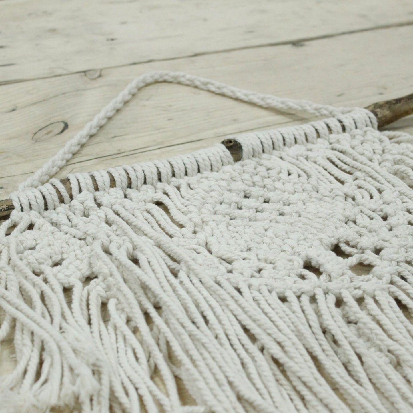 Handcrafted Cotton Macrame Wall Hanging - Home and Heart