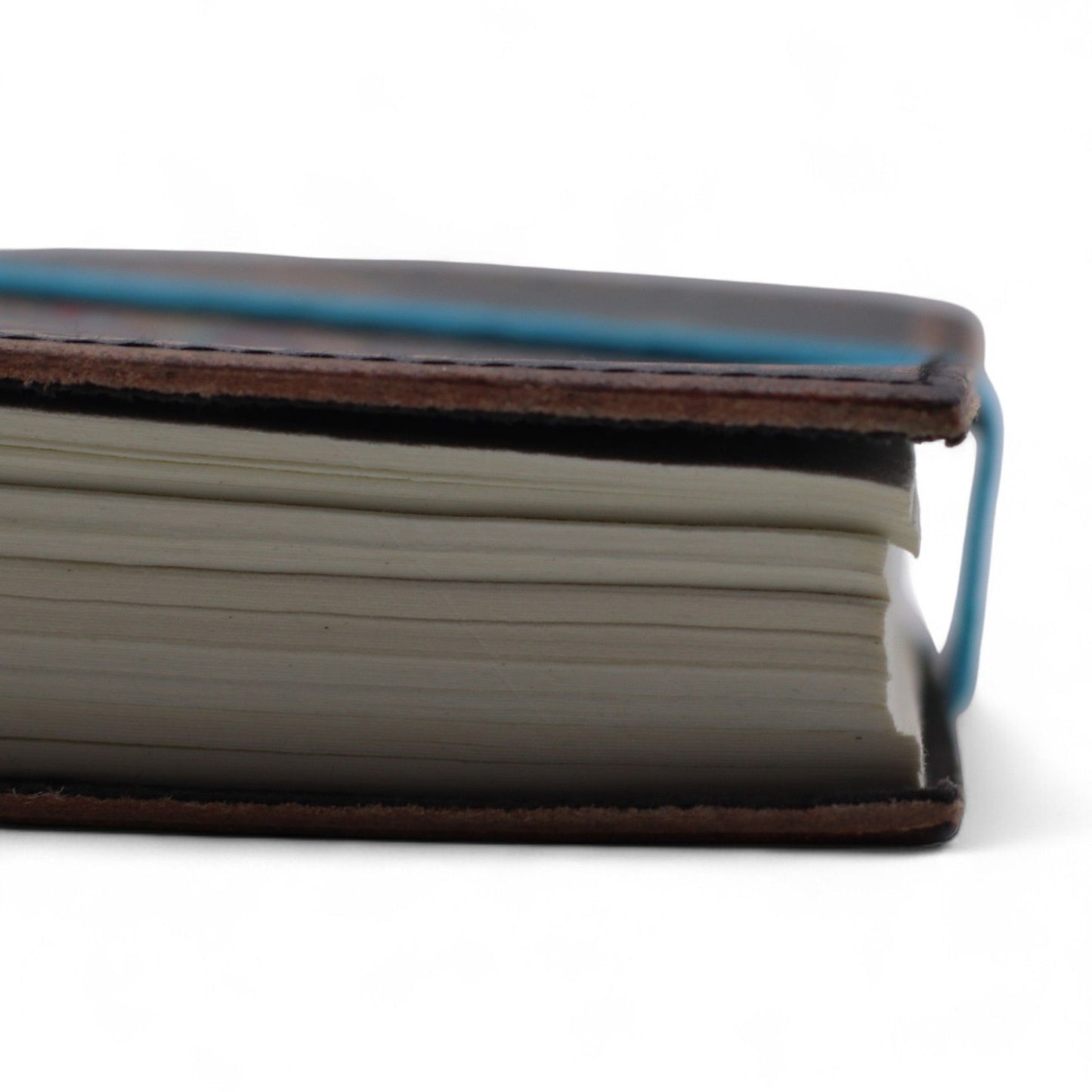 Handmade Leather-Bound Eco-Friendly Journal with Wrap – My Chakras Are Aligned AF