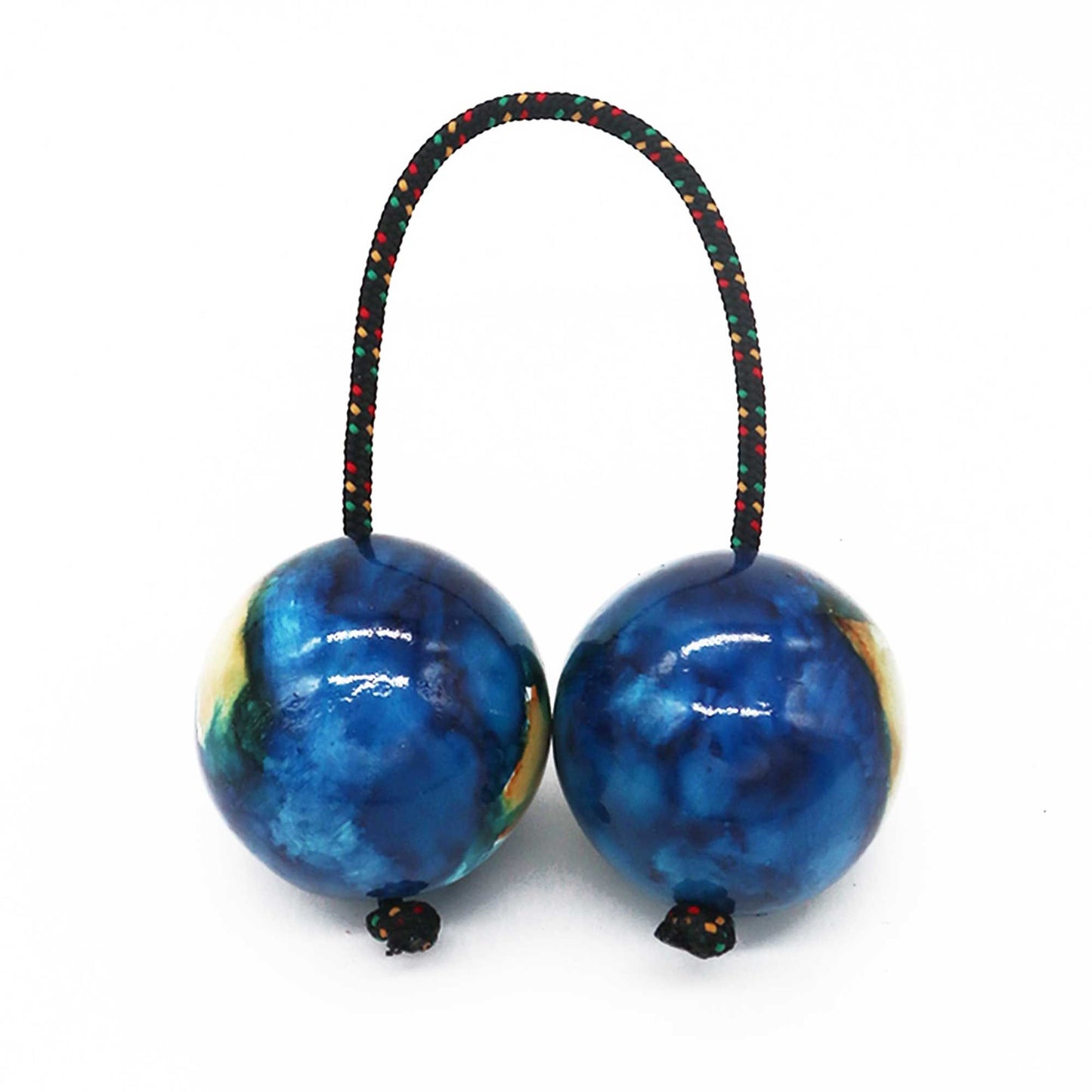 Hand Crafted Wooden Kashaka Shaker - Ocean