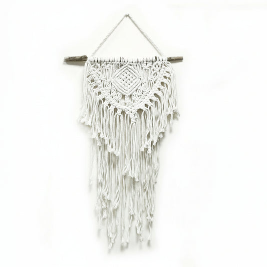 Handcrafted Cotton Macrame Wall Hanging - Home and Heart