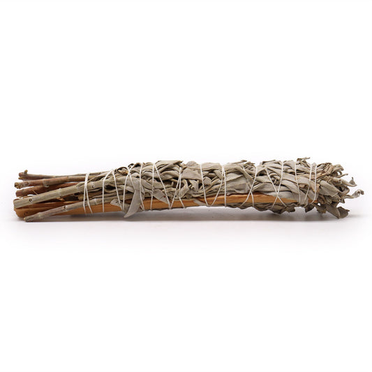10cm Handcrafted Incense Smudge Stick - White Sage and Mexican Palo
