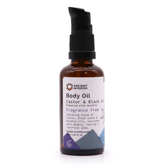 50ml Organic Vegan-Friendly Body Oil - Rosehip / Unfragranced