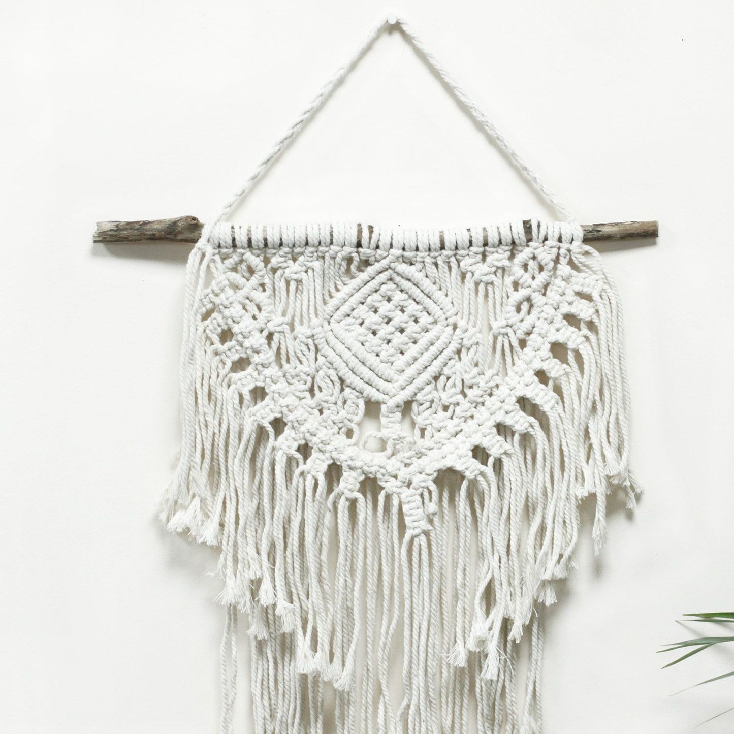 Handcrafted Cotton Macrame Wall Hanging - Home and Heart