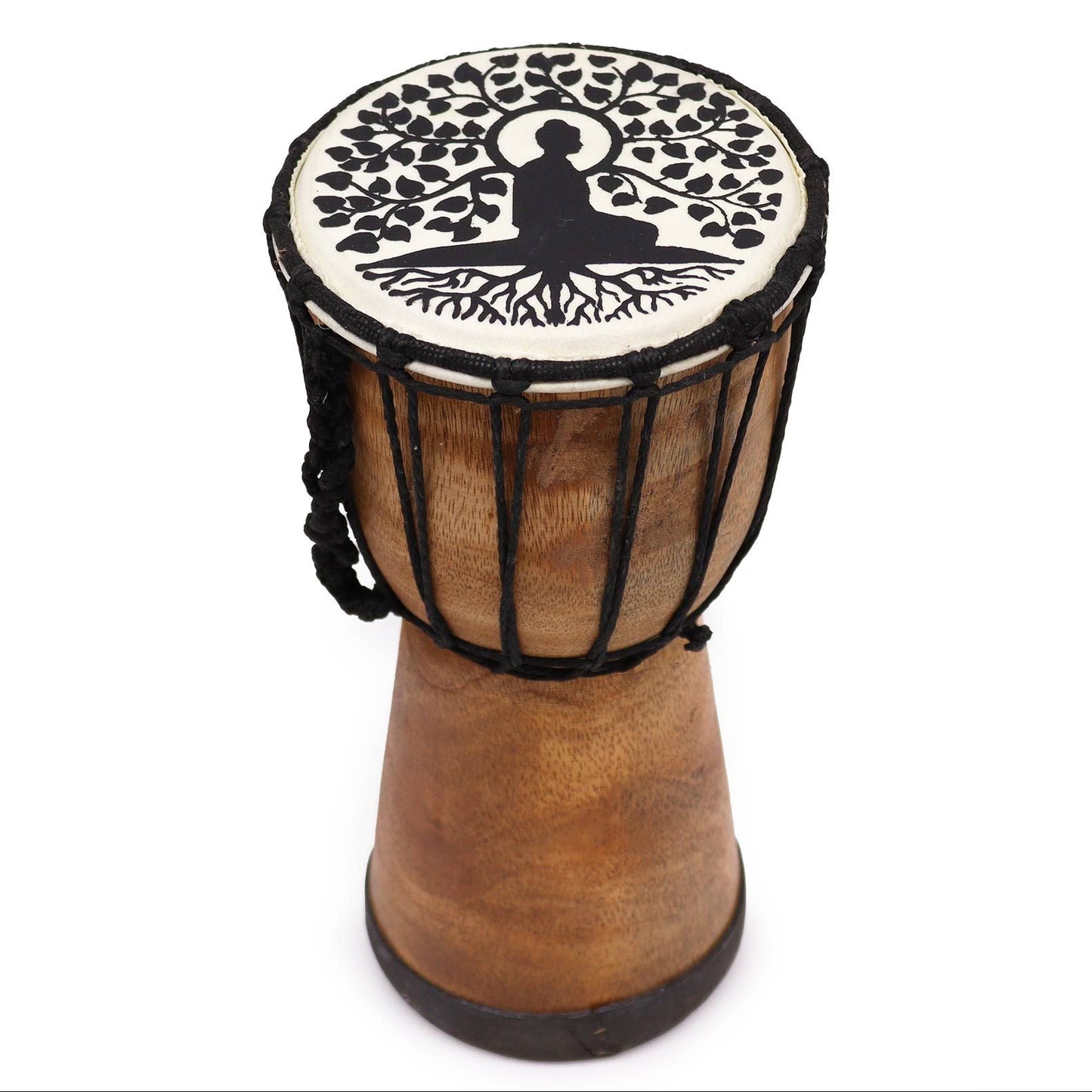 13cm Wide Top Djembe Drum - Buddha