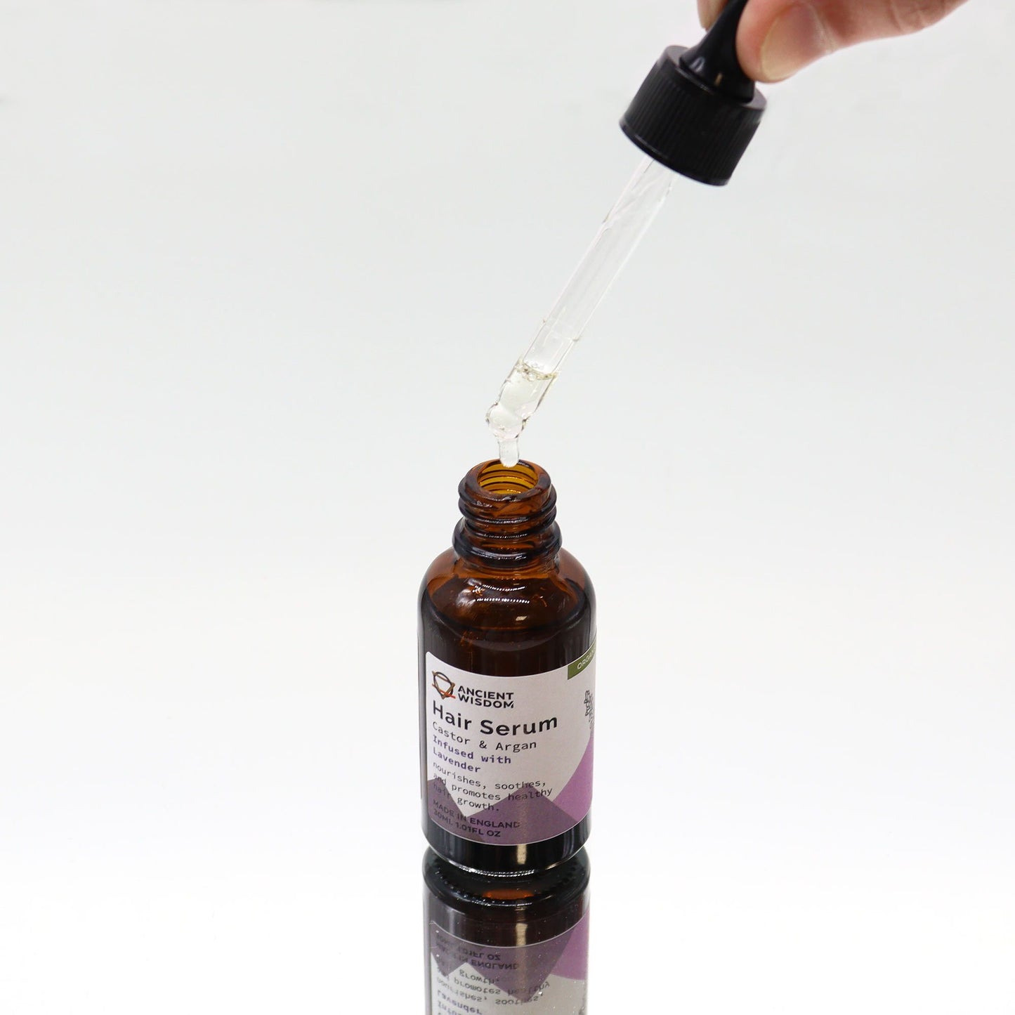 30ml Organic Vegan-Friendly Hair Serum - Lavender
