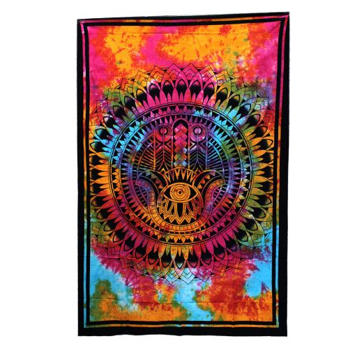 Cotton Wall Hanging or Bedspread - Single / Hamsa