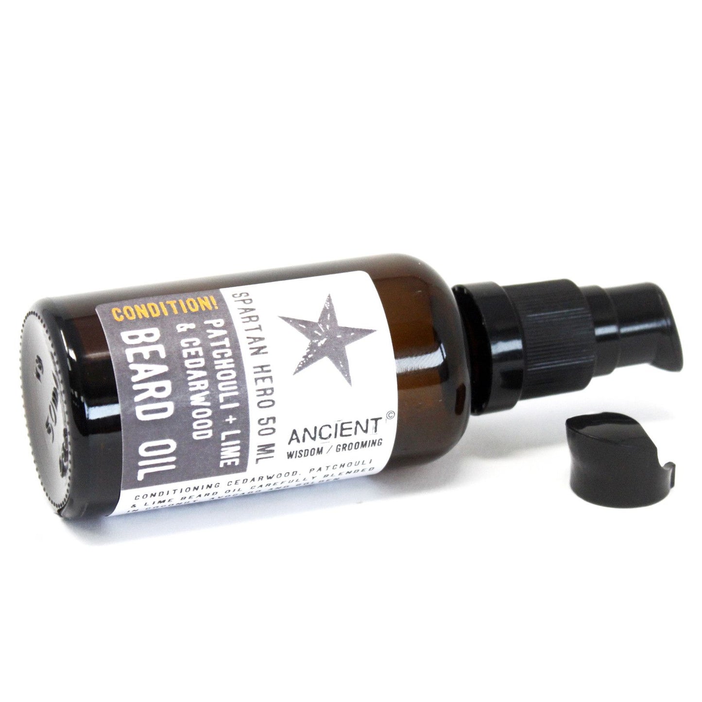 50ml Pure and Natural Beard Oil - Spartan Hero / Condition