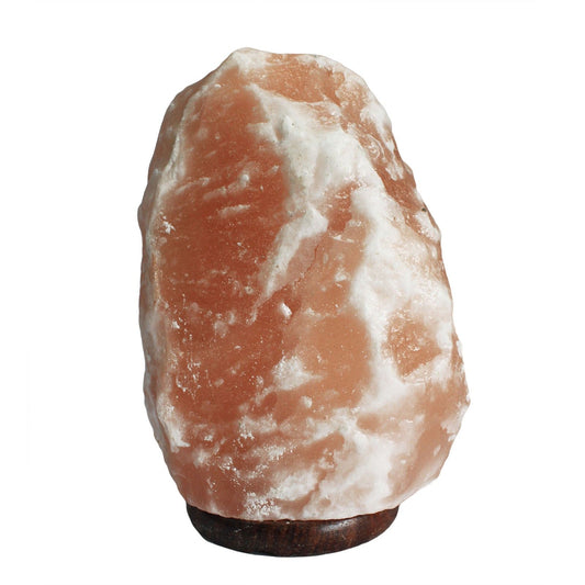 Hand Carved 240v Himalayan Salt Crystal Lamp with Base - Natural / 8Kg - 10Kg