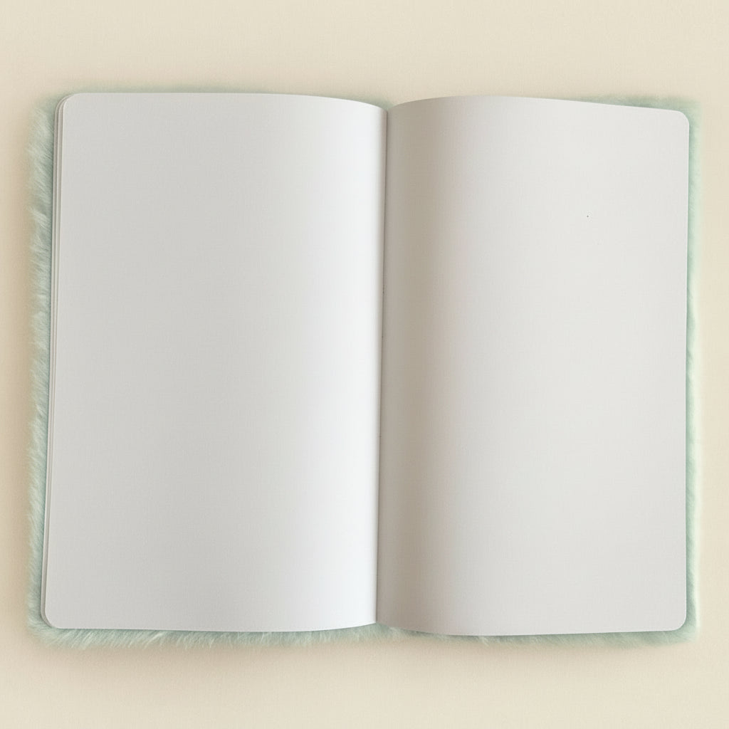 A5 Soft Journal - Pastel Blue and Yellow / Moonlight Messages