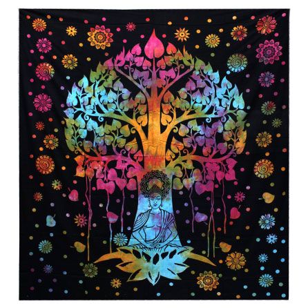 Cotton Wall Hanging or Bedspread - Double / Bodhi Tree