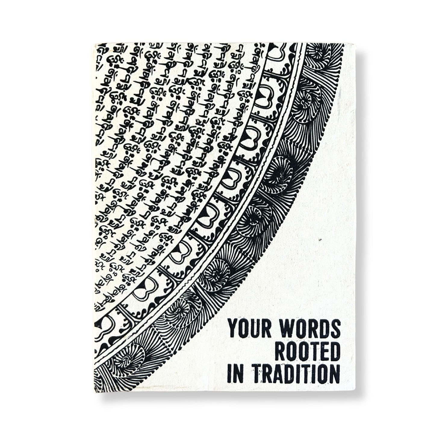 A5 Eco-Friendly Lokta Paper Journal inc Bookmark - Your Words / Rooted in Tradition