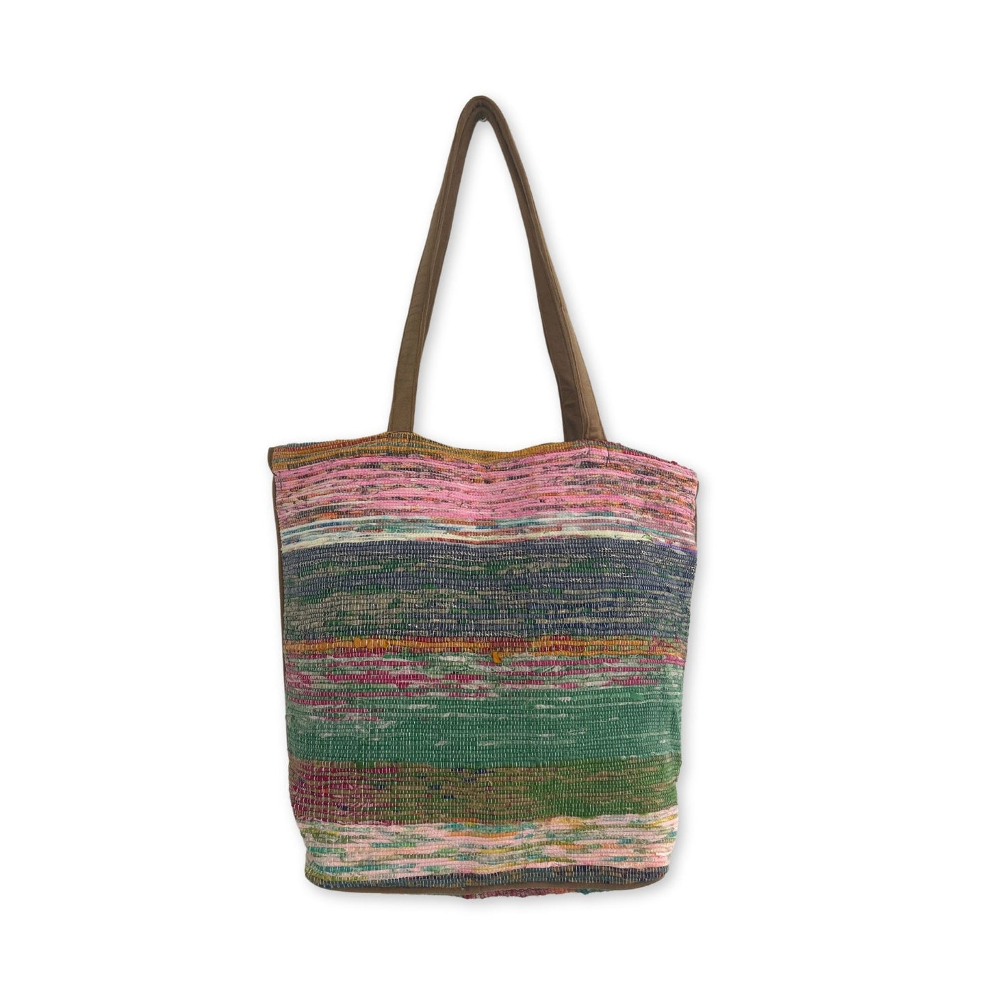 Dusk Recycled Rug Tote, alternate product view 4 from Quintessential Holistic Health.