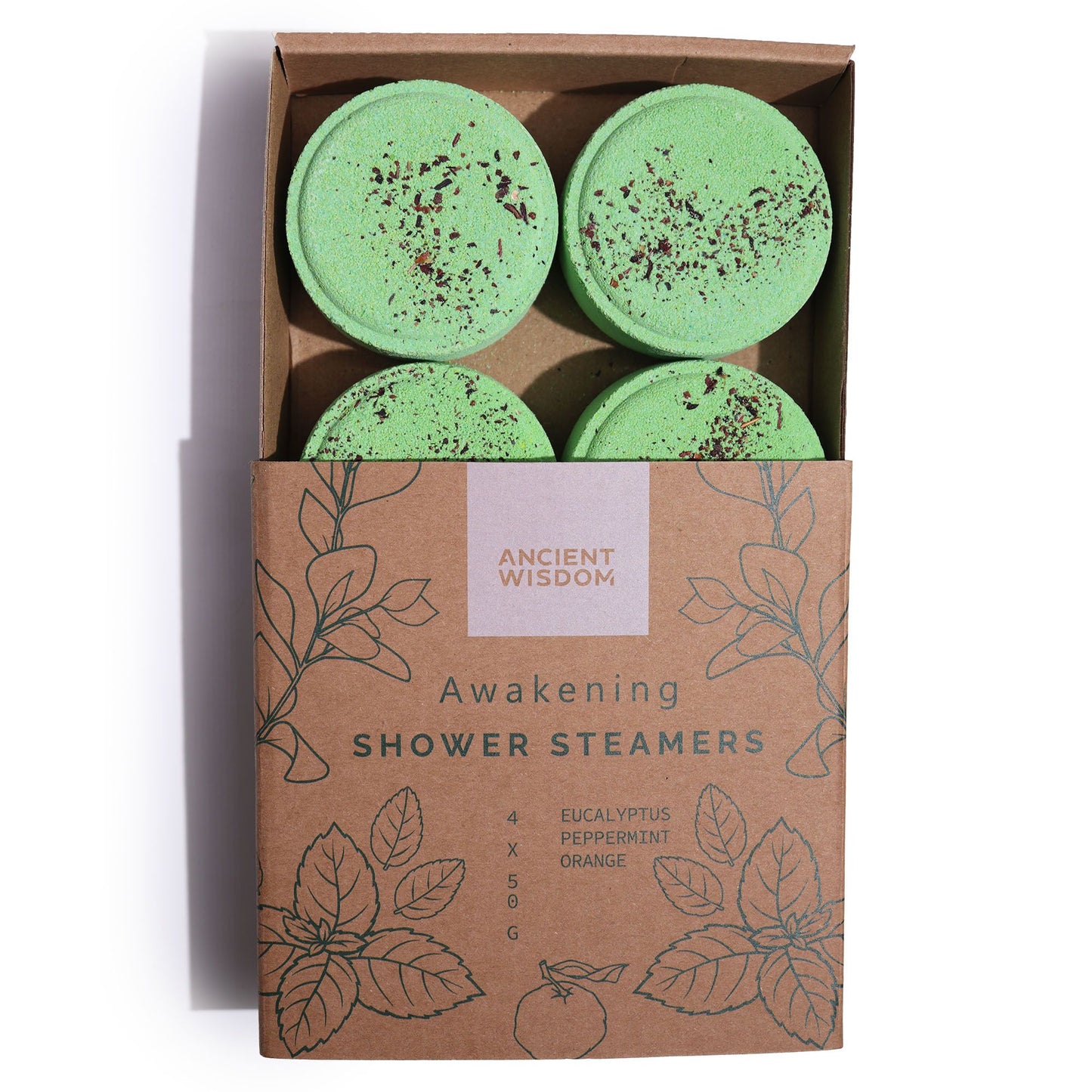 Natural Vegan-Friendly Zen Shower Steamers Therapy Wellness Gift Set - Awakening