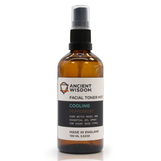 100ml Vegan-Friendly Witch Hazel Facial Toner Mist - Peppermint