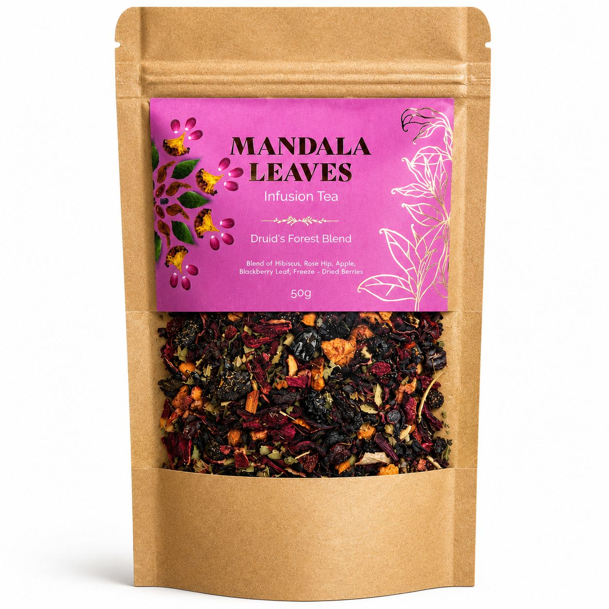Druids Forest Blend Artisan Tea - Bagged - 50g - main product image from Quintessential Holistic Health Ltd UK