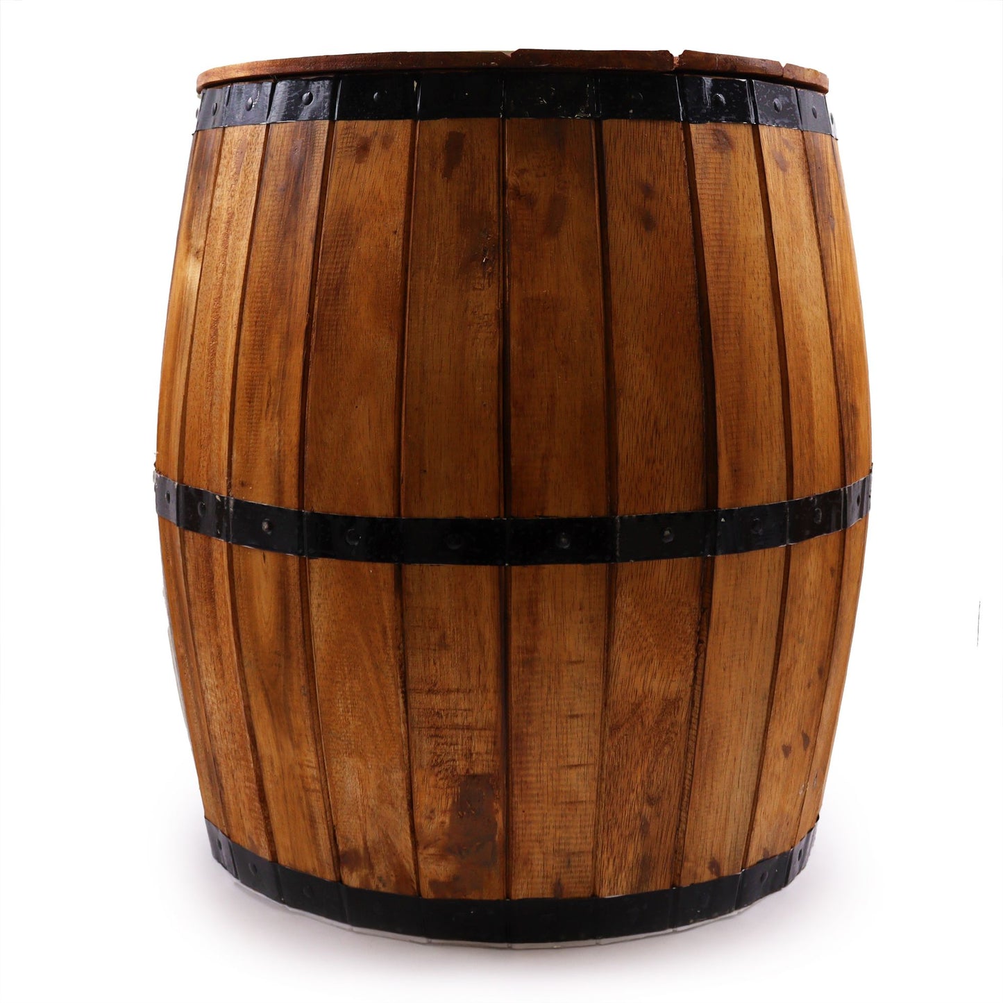 Albasia Wooden Beer Barrel Table  - Natural