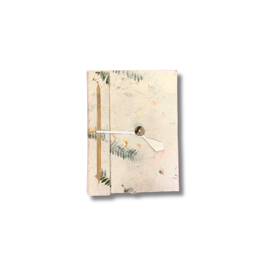Pocket Eco-Friendly Lokta Paper Notebook - Mixed Flowers