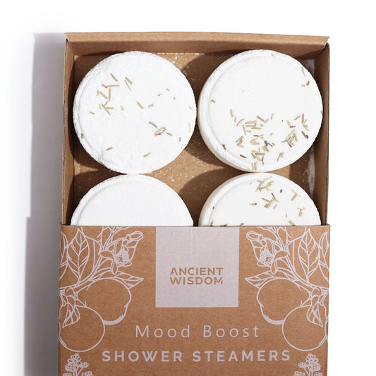 Natural Vegan-Friendly Zen Shower Steamers Therapy Wellness Gift Set - Mood Boost