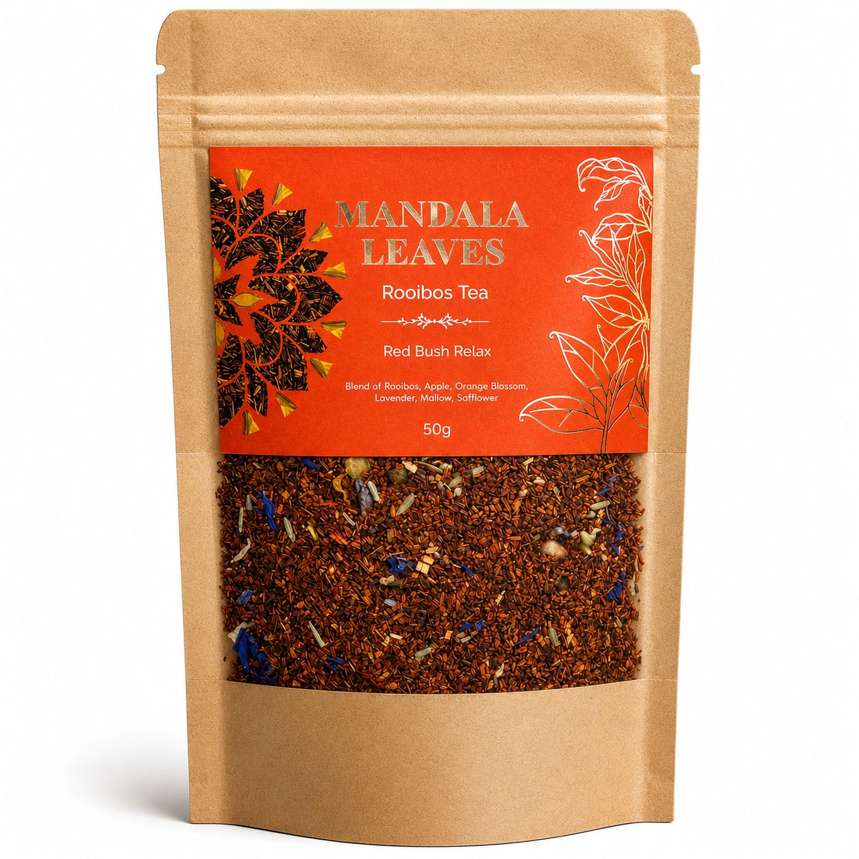 Red Bush Relax Blend Artisan Tea - Bagged - 50g - main product image from Quintessential Holistic Health Ltd UK