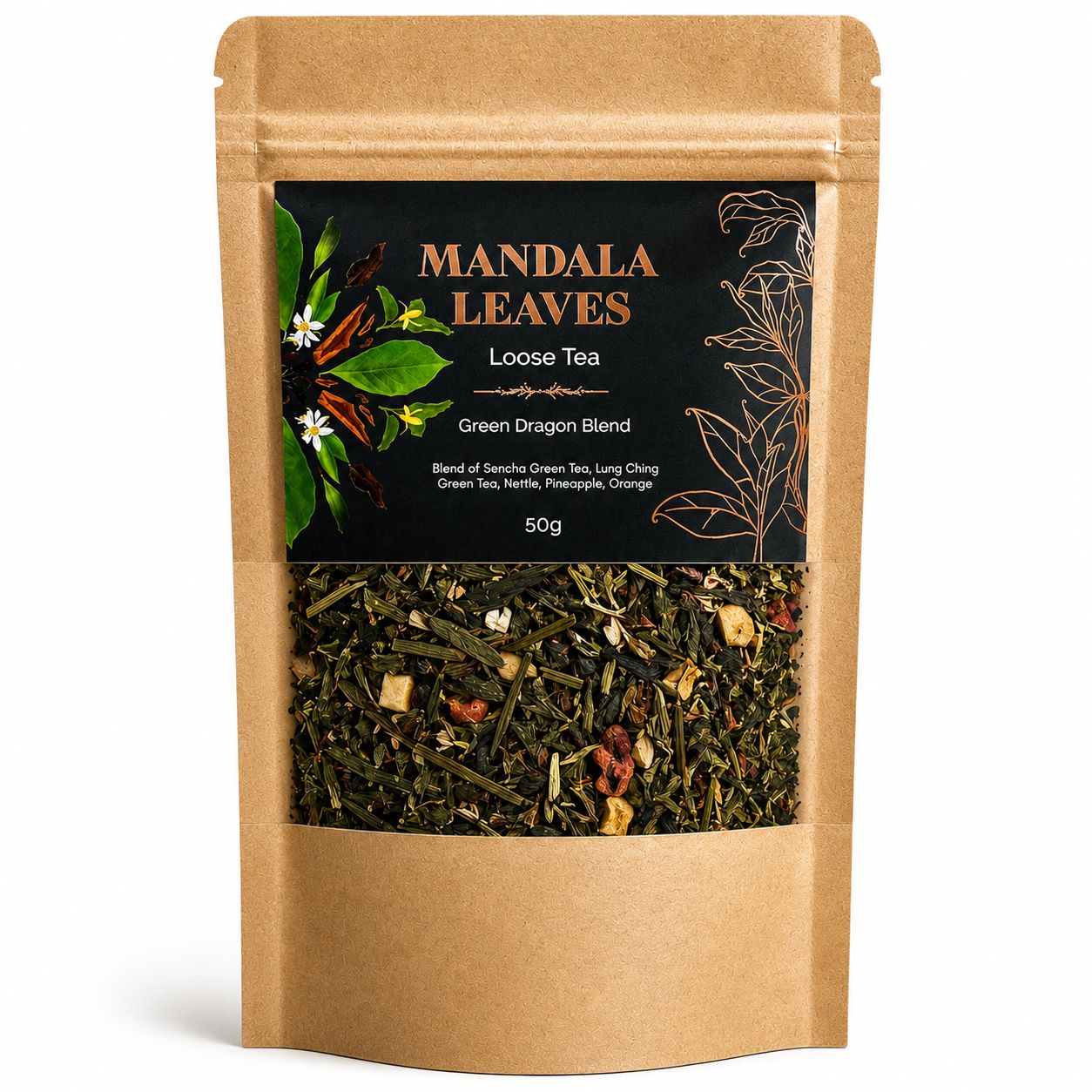 Green Dragon Blend Artisan Tea - Bagged - 50g - main product image from Quintessential Holistic Health Ltd UK