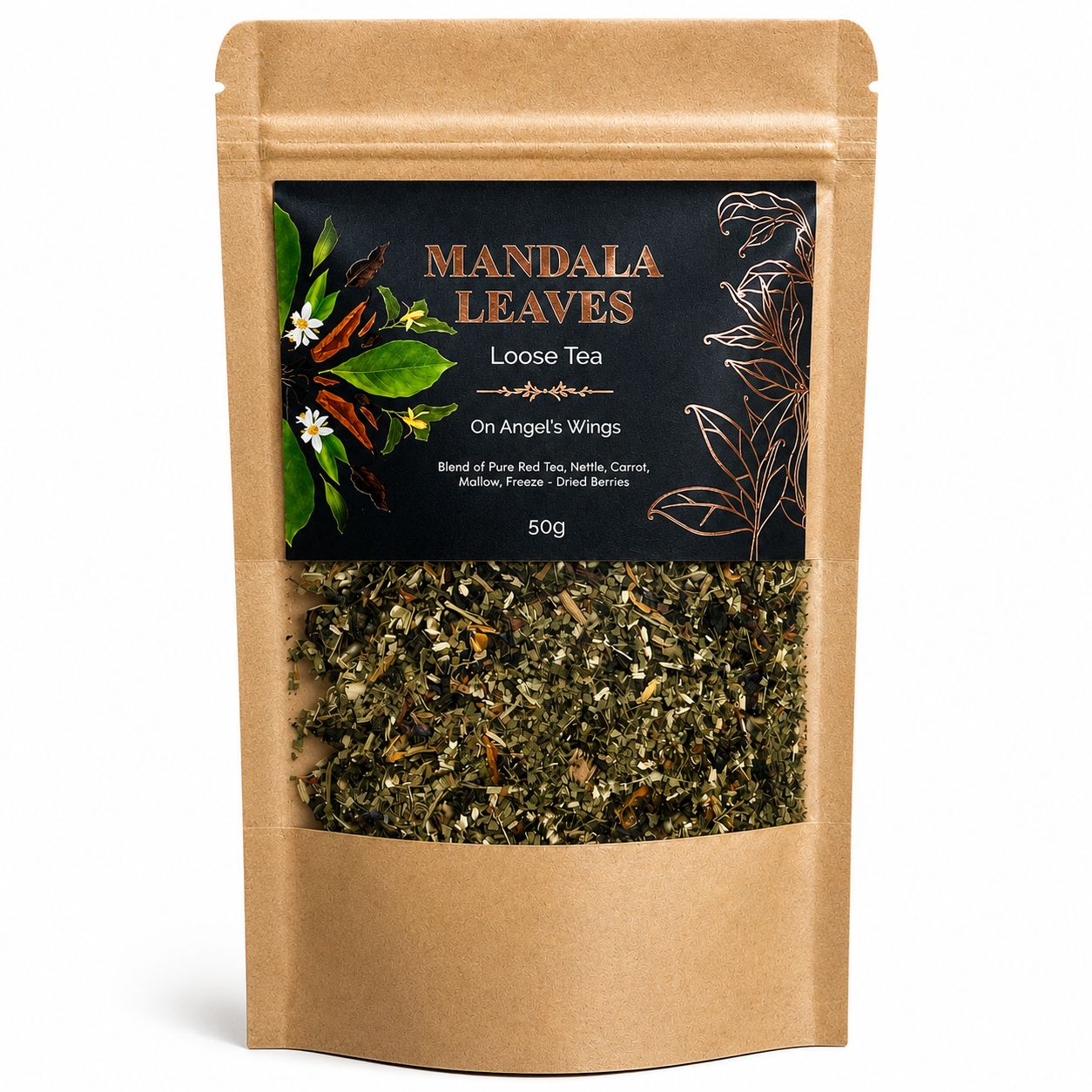 On Angels Wings Blend Artisan Tea - Bagged - 50g - main product image from Quintessential Holistic Health Ltd UK