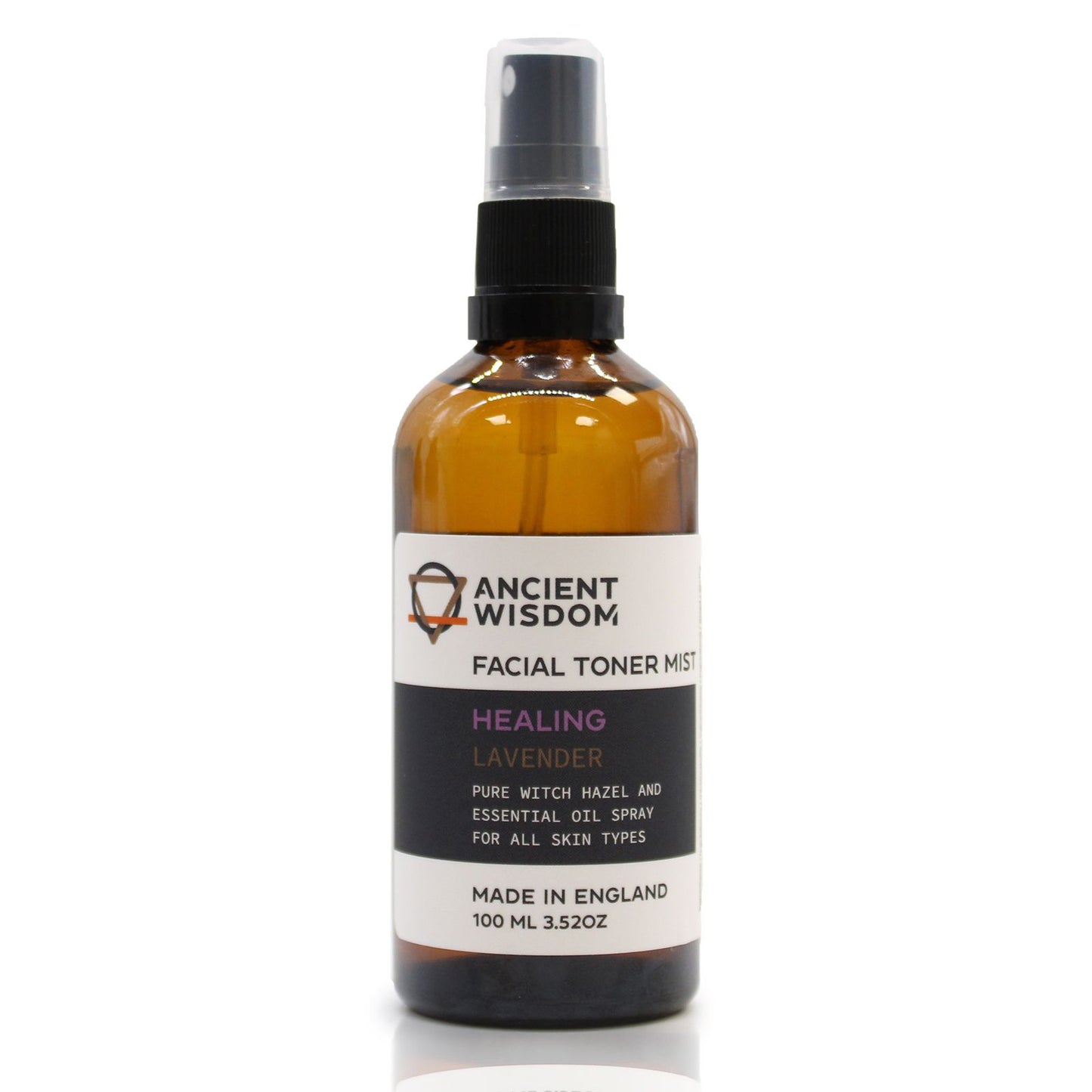 100ml Vegan-Friendly Witch Hazel Facial Toner Mist - Lavender