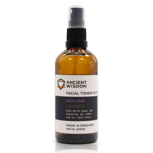 100ml Vegan-Friendly Witch Hazel Facial Toner Mist - Lavender