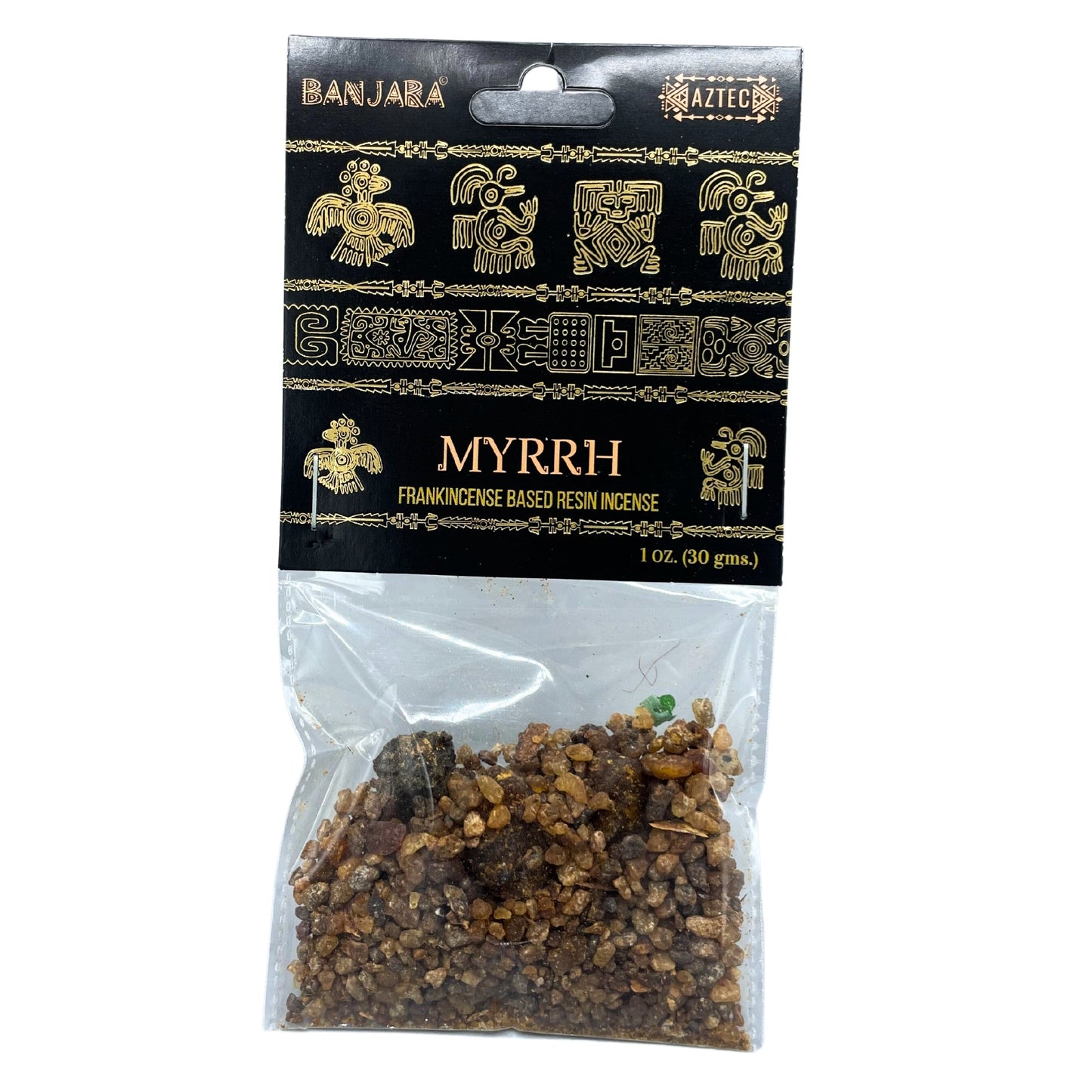 Handcrafted Banjara Tree Resin - Myrrh product packaging on clean background from Quintessential Holistic Health Ltd