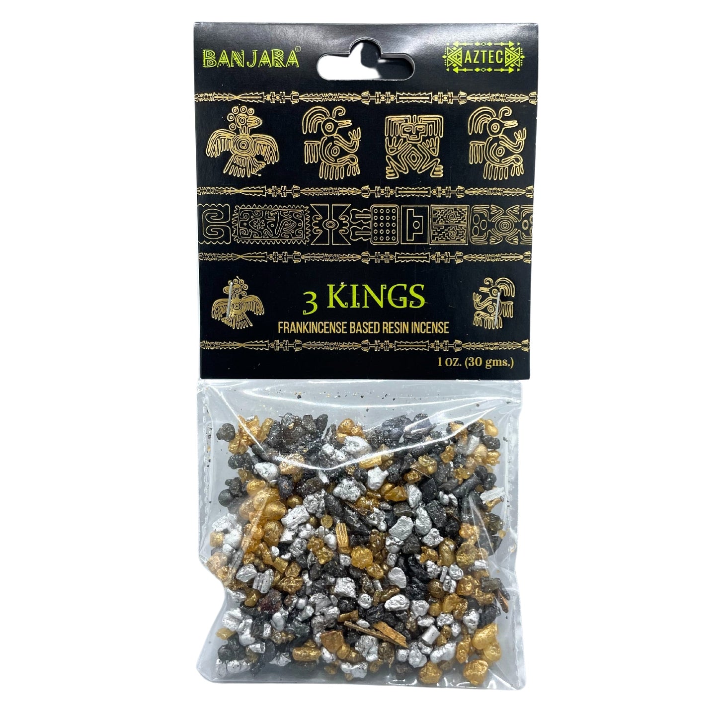 Handcrafted Banjara Tree Resin - 3 Kings product packaging on clean background from Quintessential Holistic Health Ltd
