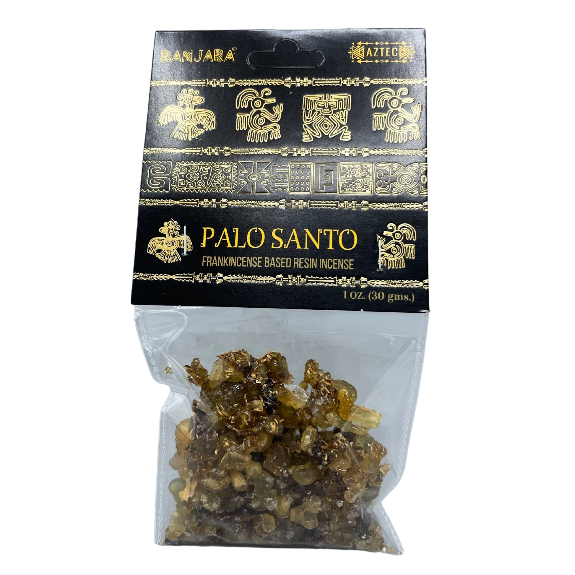 Handcrafted Banjara Tree Resin - Palo Santo product packaging on clean background from Quintessential Holistic Health Ltd