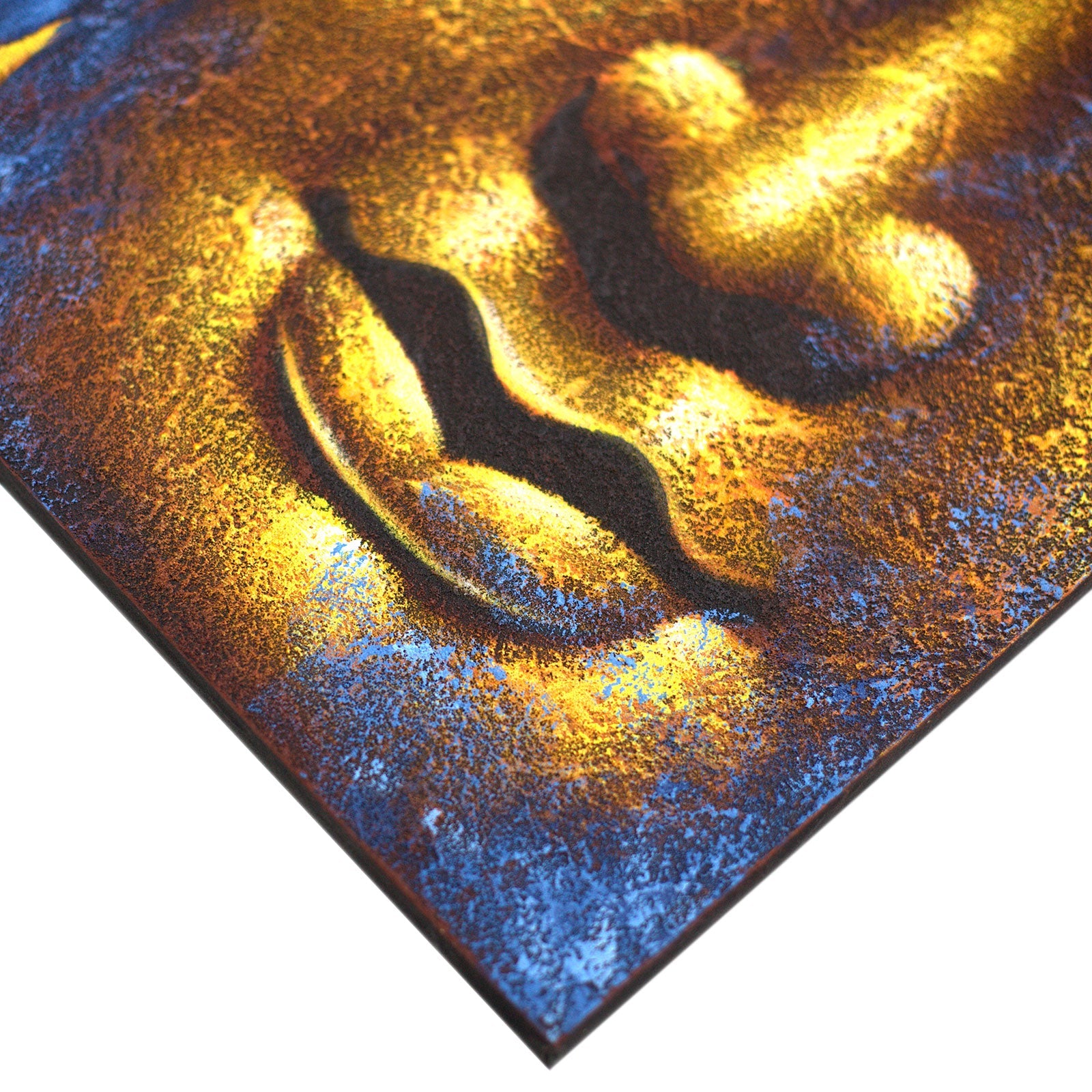 Hand Painted Buddha Painting - Gold Face and Lotus Flower product packaging on clean background from Quintessential Holistic Health Ltd