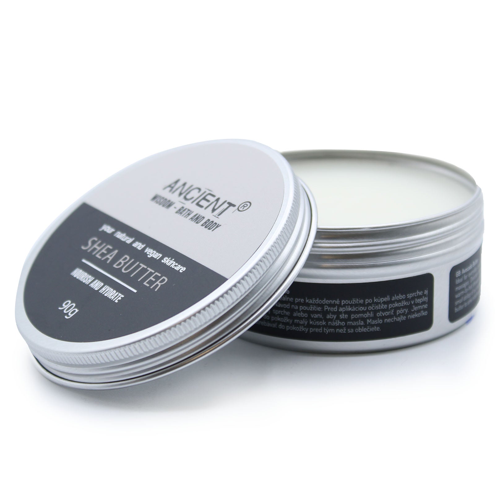 90g Vegan-Friendly Pure Body Butter - Shea product packaging on clean background from Quintessential Holistic Health Ltd