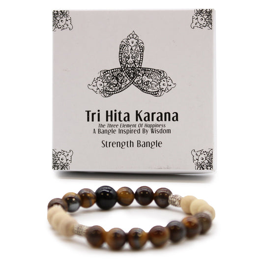 Tri Hita Karana Bracelet - Strength product packaging on clean background from Quintessential Holistic Health Ltd
