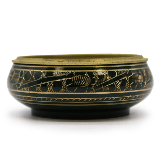 Handmade Brass Charcoal Burner Jar - Heart Chakra - main product image from Quintessential Holistic Health Ltd UK