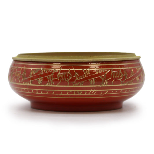 Handmade Brass Charcoal Burner Jar - Sacral Chakra - main product image from Quintessential Holistic Health Ltd UK