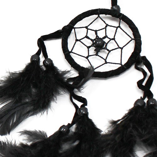 6 x Hand Crafted Dreamcatchers - Small / Round / Red, White and Black product packaging on clean background from Quintessential Holistic Health Ltd