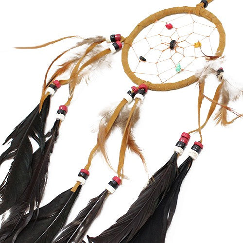 6 x Hand Crafted Dreamcatchers - Medium / Round - Cream, Coffee and Chocolate product packaging on clean background from Quintessential Holistic Health Ltd
