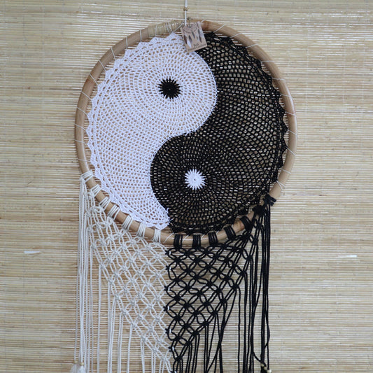 Hand Crafted Dreamcatcher - Extra Extra Large / Yin and Yang product packaging on clean background from Quintessential Holistic Health Ltd