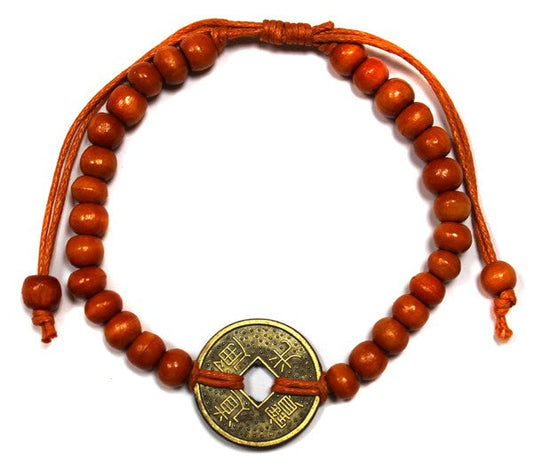 Feng Shui Good Luck Bracelet - Orange product packaging on clean background from Quintessential Holistic Health Ltd
