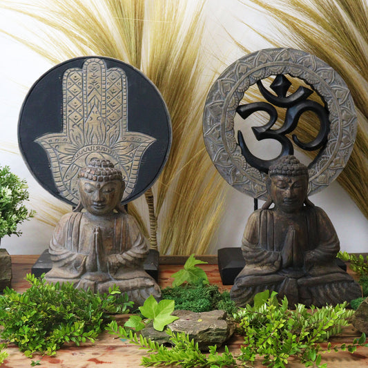 Albasia Wooden Eco-Friendly Buddha Feng Shui Set