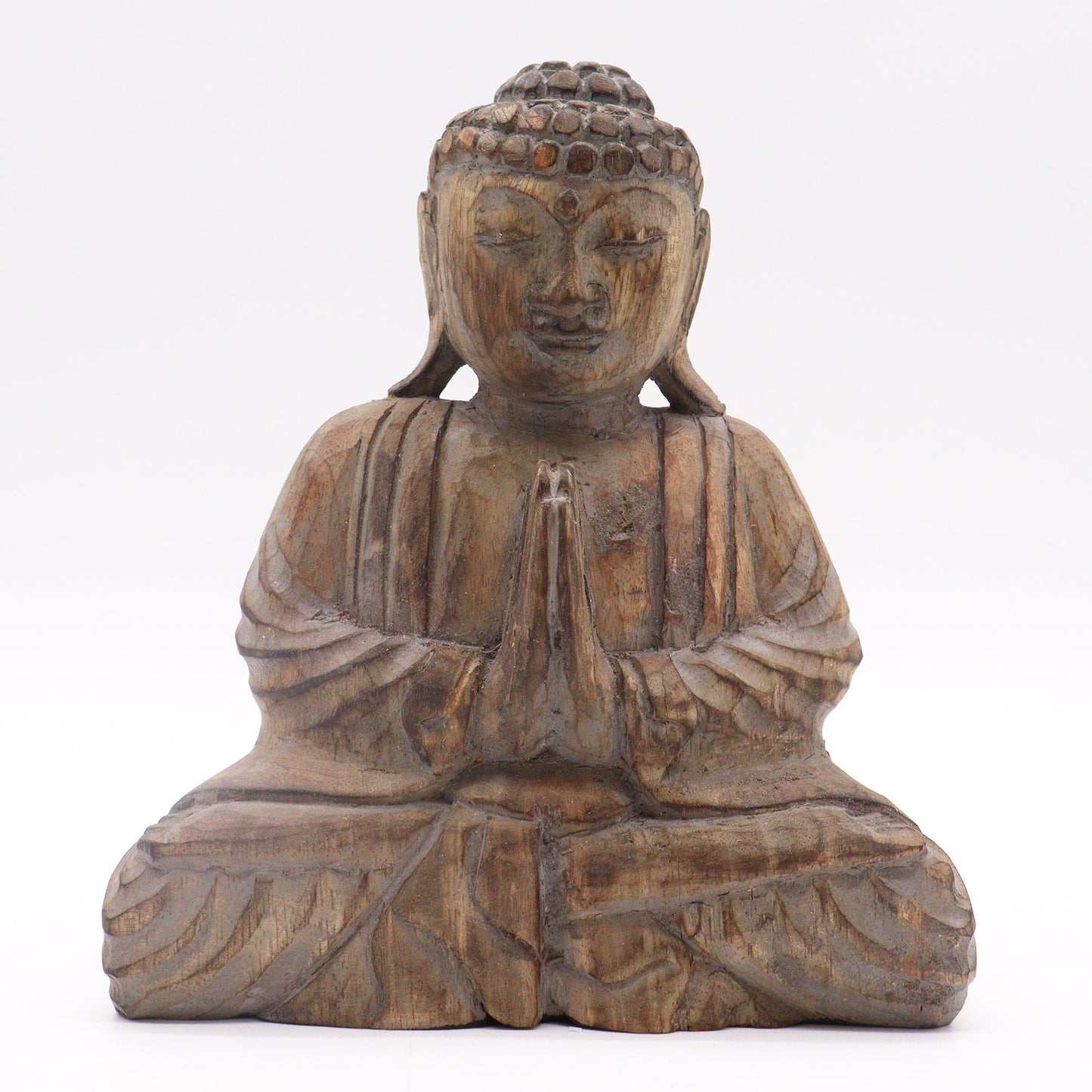 Albasia Wooden Eco-Friendly Buddha Feng Shui Set - Hamsa / Grey product packaging on clean background from Quintessential Holistic Health Ltd