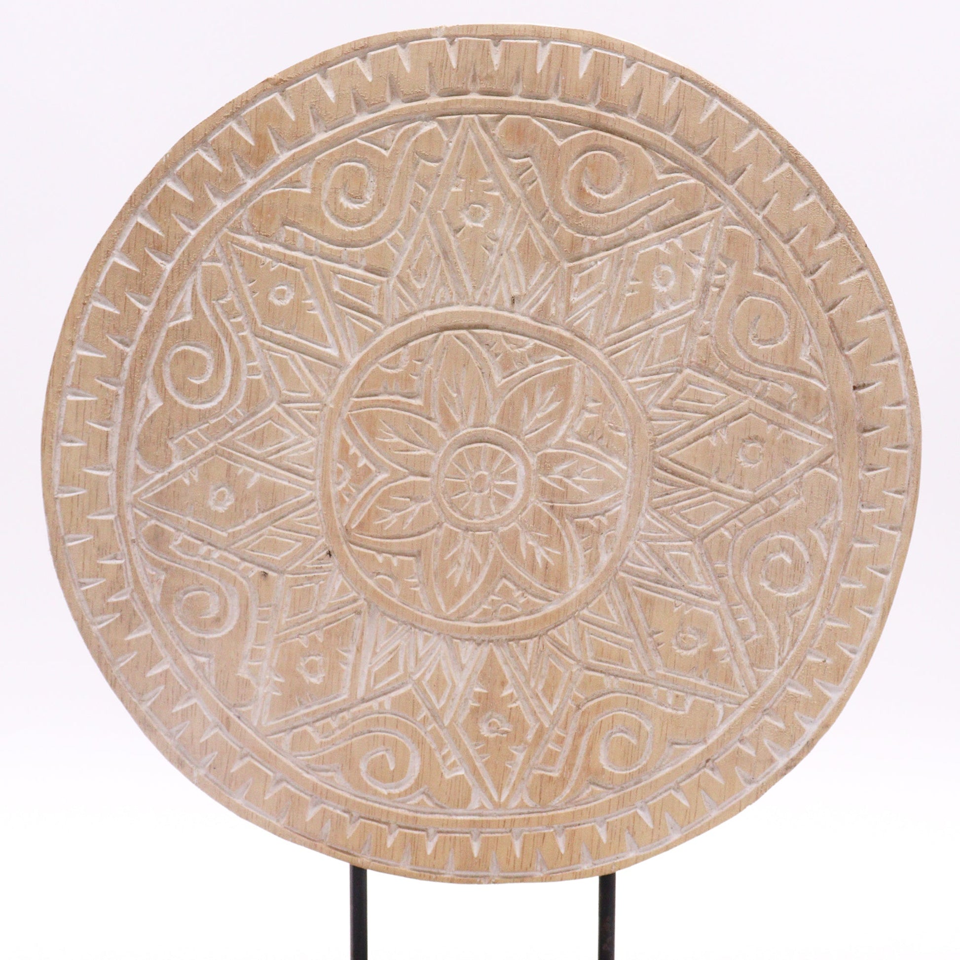 Albasia Wooden Eco-Friendly Buddha Feng Shui Set - Classic Mandala / Natural product packaging on clean background from Quintessential Holistic Health Ltd
